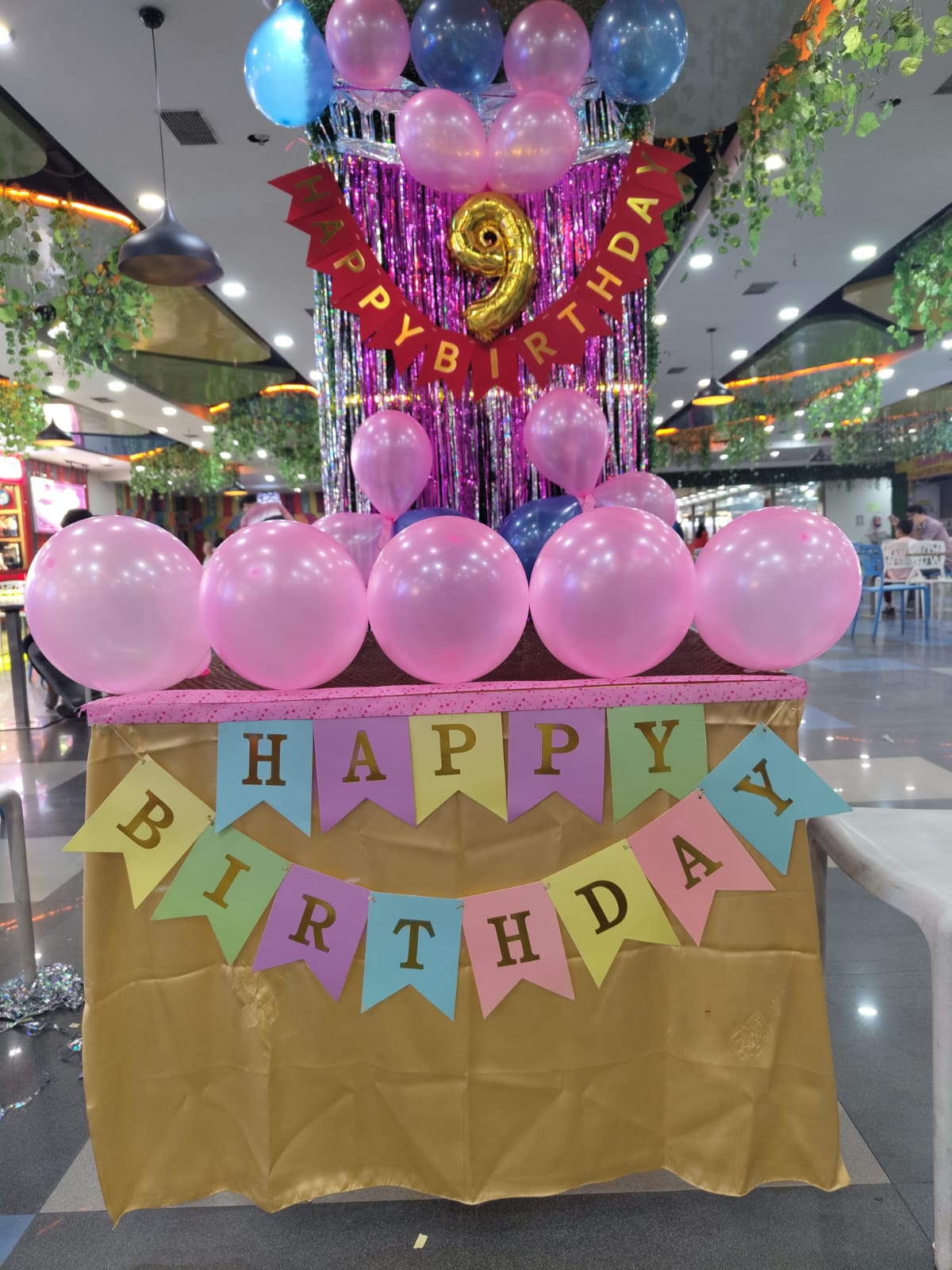 9th birthday party decoration